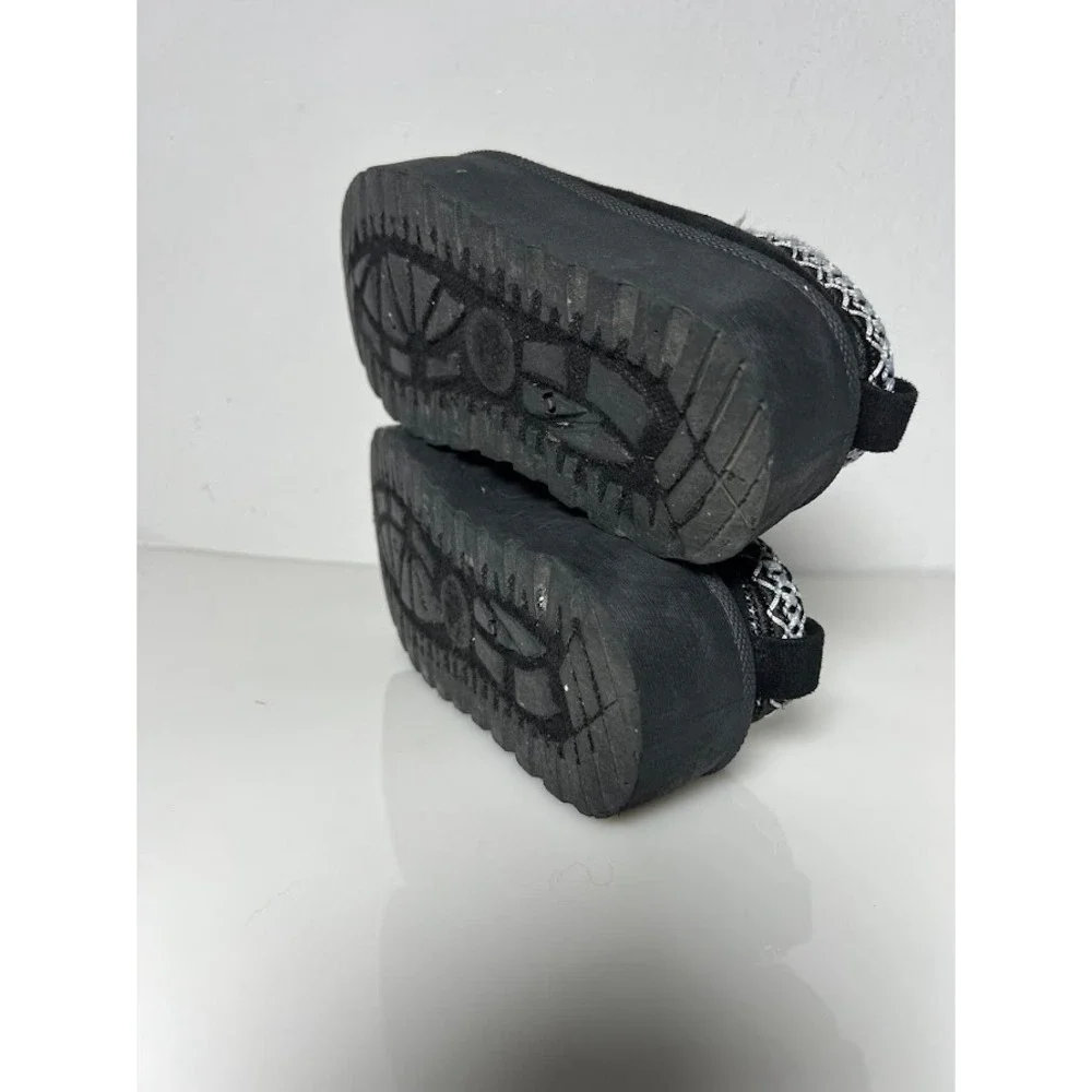 Olivia & Kate Stormy Platform Slipper Mules 13 Black Kids Cozy Faux Suede